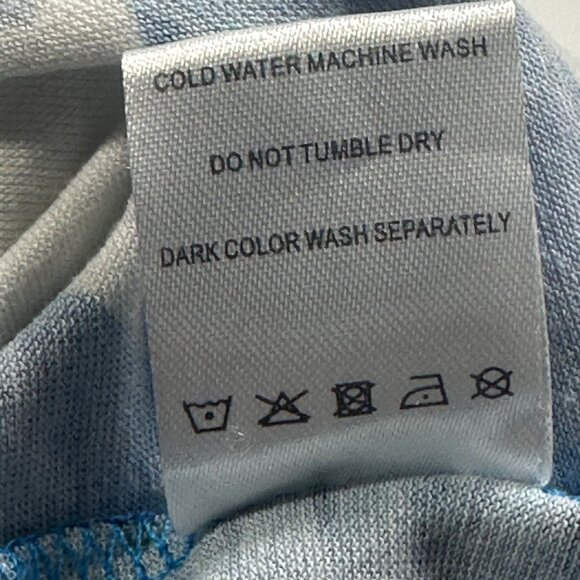 Lily By Firmiana Sleeveless Blue Leaf Print Tunic 3XL Beachy Summer Tropical - Picture 6 of 10